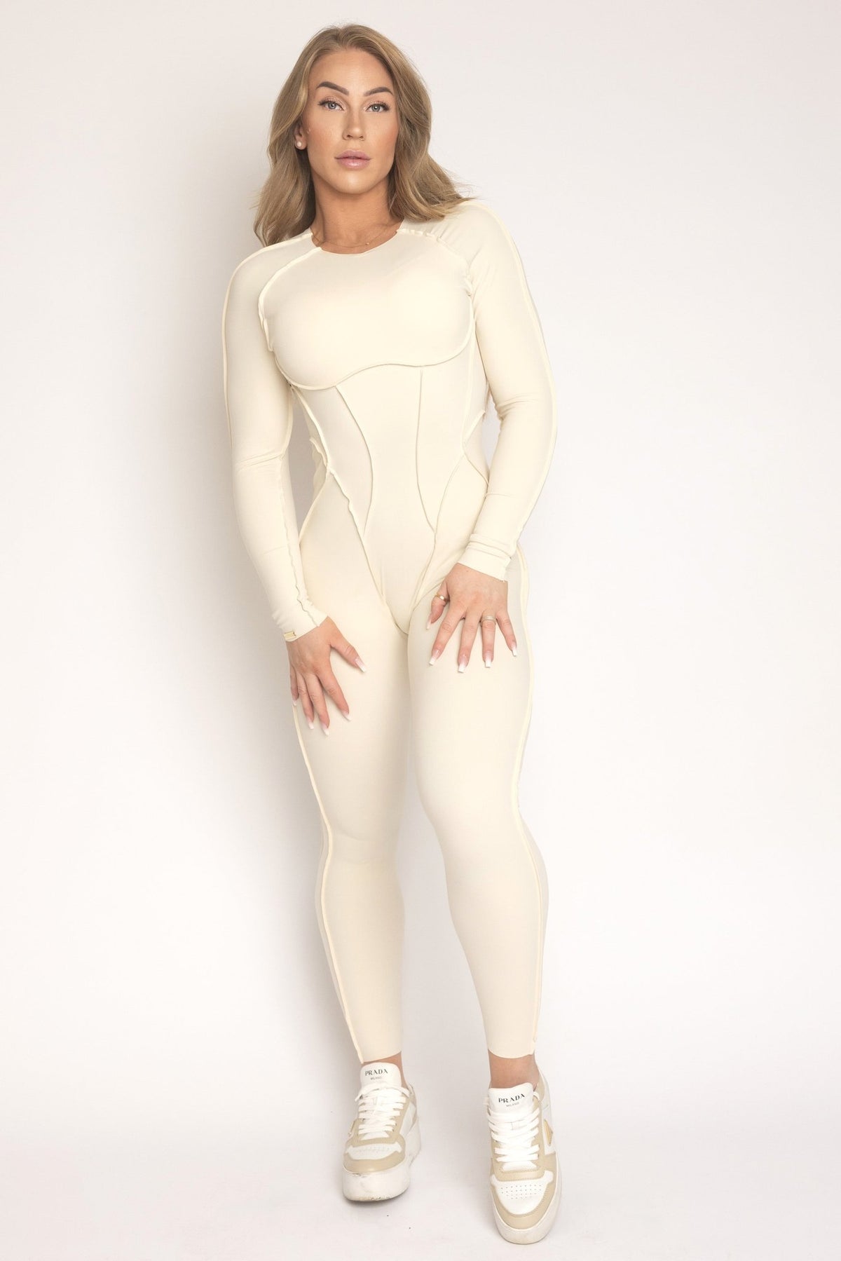 Contour Curve Bodysuit - Cream - FPFit