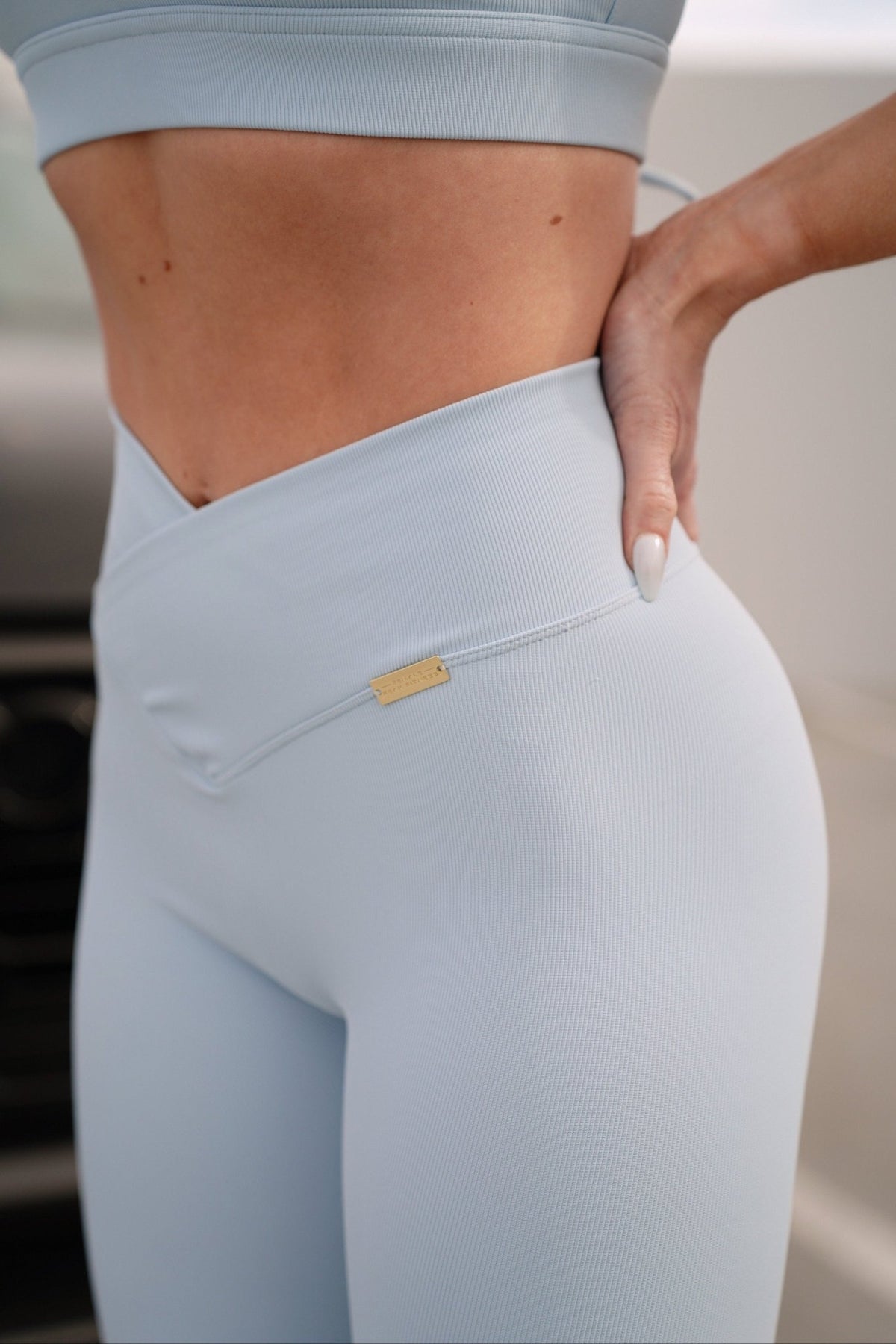 V - Cut Rib Leggings - FPFit